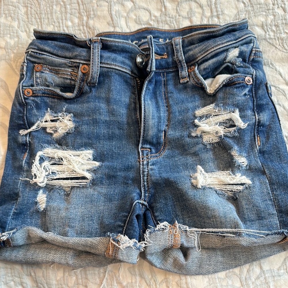 American Eagle high v-rise shortie